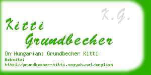 kitti grundbecher business card